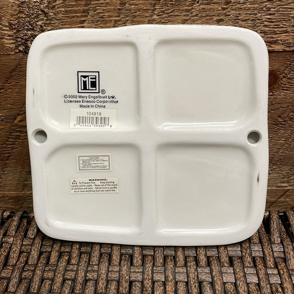 Mary Engelbreit "Wonder Books" Christmas Tea Light Holder 2002 COLLECTIBLE - Picture 10 of 13